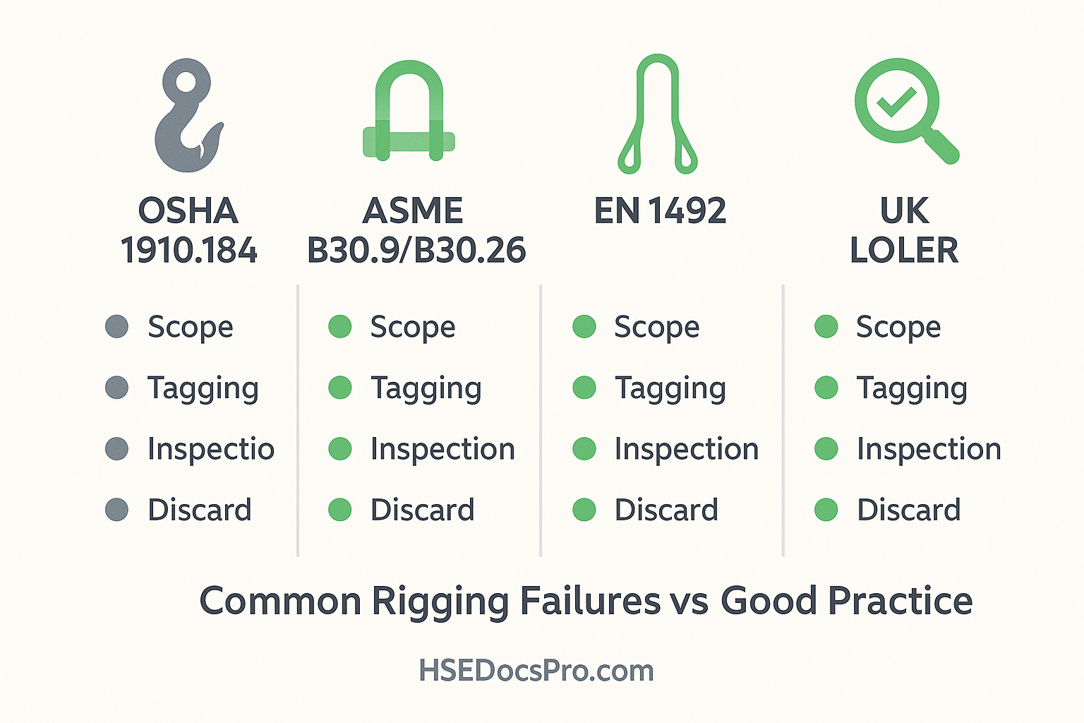 Rigging Equipment Inspection Checklist Template